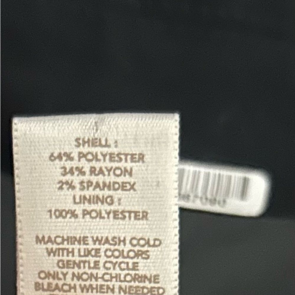 Loft Black Lined Single Button Blazer Size Small - image 6